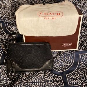 Black wristlet wallet